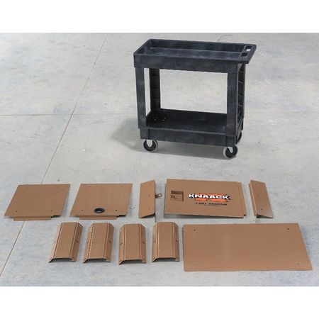 Photo 1 of **cart sold separately**
Mobile Cart Security Paneling,Steel,Tan
