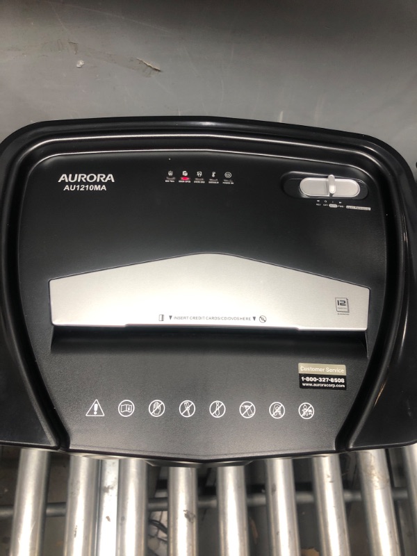 Photo 1 of Aurora Professional Grade High Security 12-Sheet Micro-Cut Paper/Shredder AU1210MA