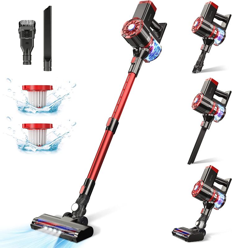 Photo 1 of 
Cordless Vacuum Cleaner, 180W Powerful Suction Stick Vacuum with 35 min Long Runtime Detachable Battery, 4 in 1 Lightweight Quiet Vacuum Cleaner Perfect for Hardwood Floor Pet Hair