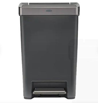 Photo 1 of 12.4G Rubbermaid Premier Series III Step-On Trash Can
