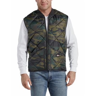 Photo 1 of Dickies Men's Big Tall Camo Diamond Quilted Vest, Size L

