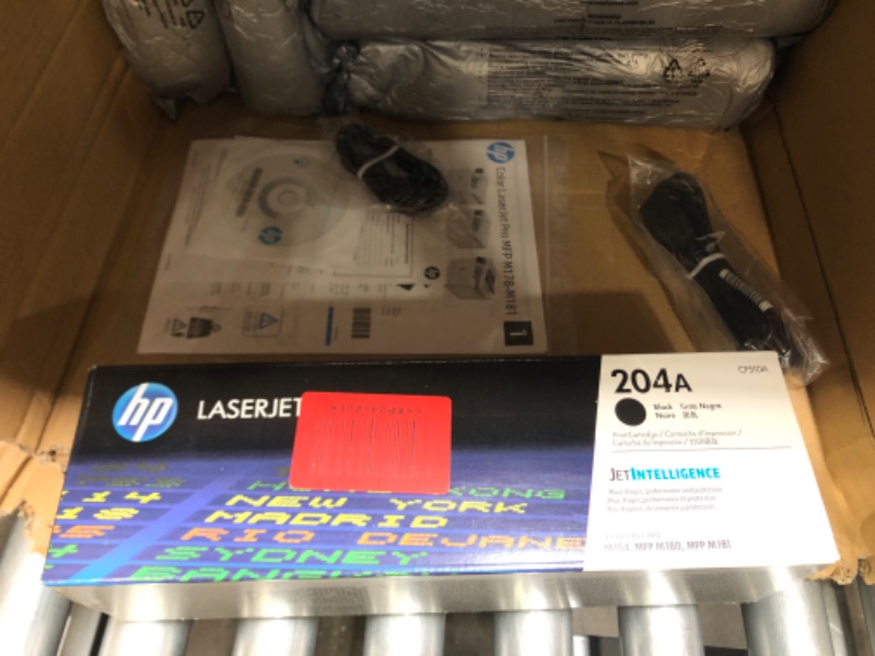 Photo 1 of HP Color Laserjet Pro M180nw All-in-One Wireless Color Laser Printer, Mobile Printing & Built-in Ethernet, Works with Alexa (T6B74A)
