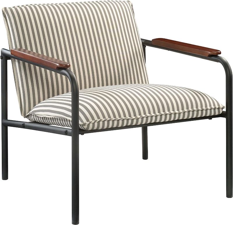 Photo 1 of ***PARTS ONLY*** Sauder Vista Key Lounge Chair, L: 26.77" x W: 28.35" x H: 26.77", Gray/White finish
