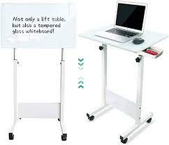 Photo 1 of Home office writing desk with wheels 24 x 16in White