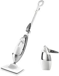 Photo 1 of LIGHT 'N' EASY Multi-Functional steam mop Steamer for Cleaning Hardwood Floor Cleaner for Tile Grout Laminate Ceramic, 7688ANW, White
