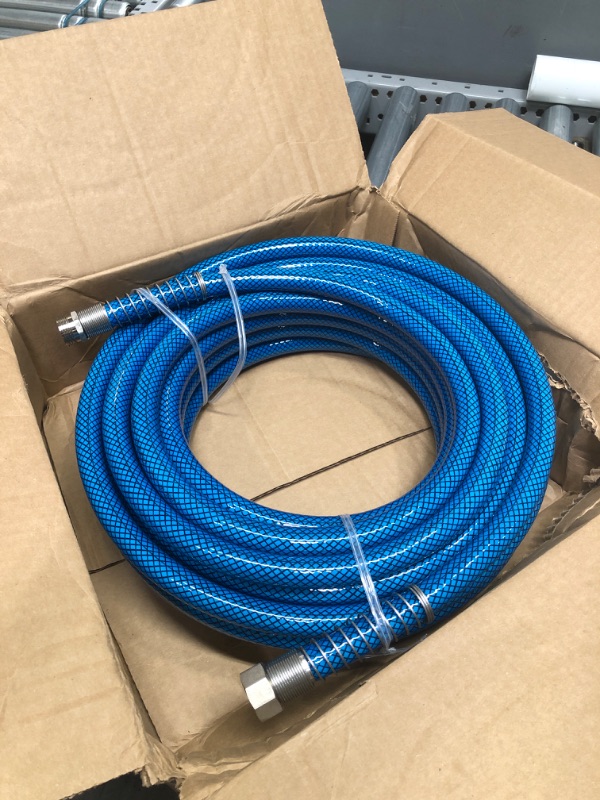 Photo 2 of Camco 50ft Premium Drinking Water Hose - Lead Free and Anti-Kink Design - 20% Thicker than Standard Hoses - Features a 5/8" Inner Diameter (21009)