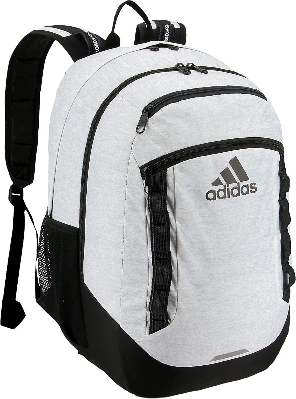 Photo 1 of adidas Unisex-Adult Excel Backpack, Jersey White/Black, One Size
