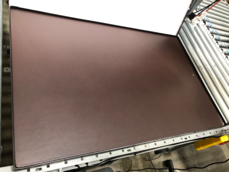 Photo 2 of Chocolate Brown Leather 38 x 24 Desk Mat without Rails