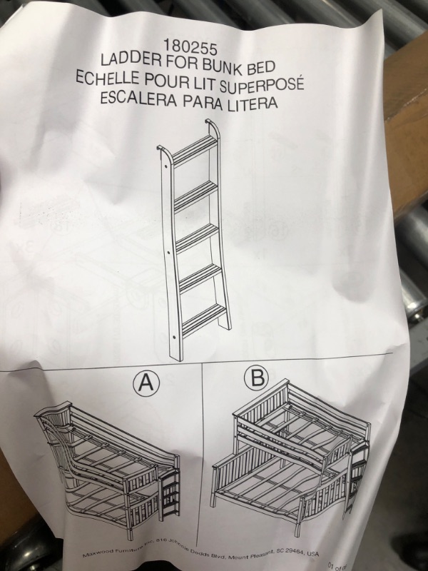 Photo 2 of 180255 Ladder for bunk bed White