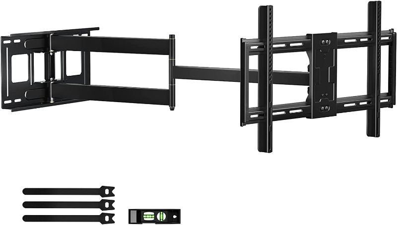 Photo 1 of  Long Arm TV Wall Mount for 42-80 inch TVs, Full Motion TV Mount with 43 inch Extension Articulating Arms, Swivel and Tilt Wall Mount TV Bracket, Holds up to 110 lbs