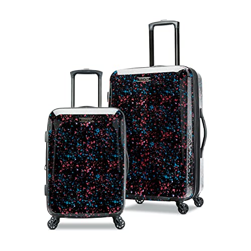 Photo 1 of American Tourister Moonlight Hardside Expandable Luggage with Spinner Wheels, Speckle Black, 2-Piece Set (21/24)
