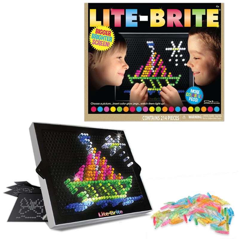 Photo 3 of Baby Alive GloPixies Minis Bubble Sunny Glow-in-the-Dark Pixie Doll
& Medium Pucci Pups Pink & Lite Brite Ultimate Classic with 6 Templates and 200 Colored Pegs
