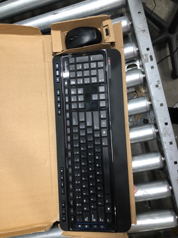 Photo 1 of AmazonBasics Wireless Computer Keyboard and Mouse Combo - Quiet and Compact - US Layout (QWERTY)