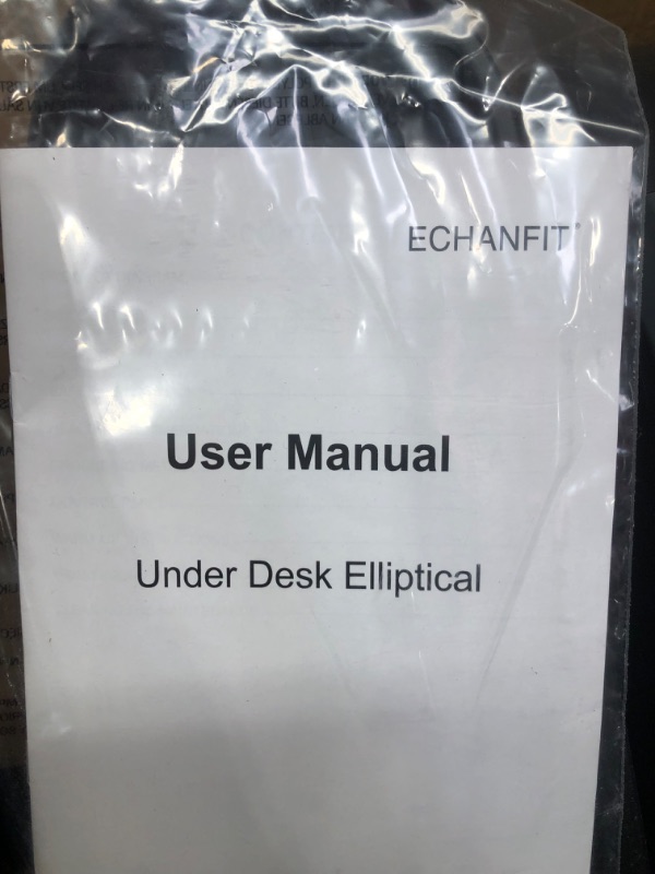 Photo 3 of ECHANFIT Under Desk Elliptical Machine with Auto Manual Mode 10 Preset Programs, Portable Pedal Exerciser Fully Assembled with Adjustable Resistance and Speed for Home Use
