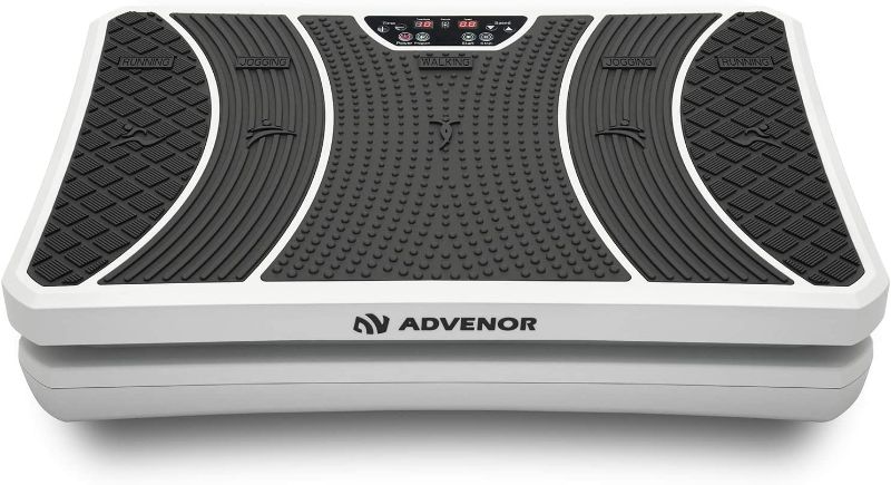 Photo 1 of ADVENOR Vibration Plate Exercise Machine 3D Whole Body Workout Fitness Platform with Loop Bands Silent Motor Speed Control 1-99 Level for Home Fitness & Weight Loss
