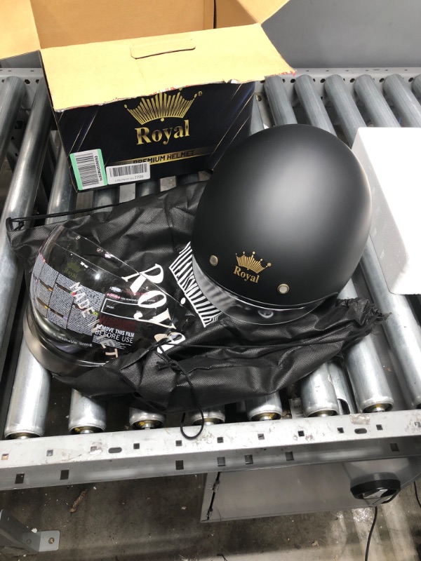 Photo 2 of Royal M139 Open Face Motorcycle Helmet - DOT Approved