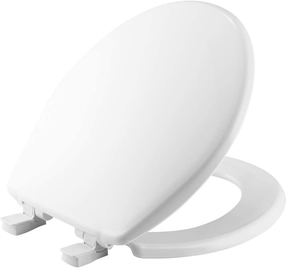 Photo 1 of ***INCOMPLETE*** BEMIS 730SLEC 000 Toilet Seat will Slow Close and Removes Easy for Cleaning, ROUND, Plastic, White
