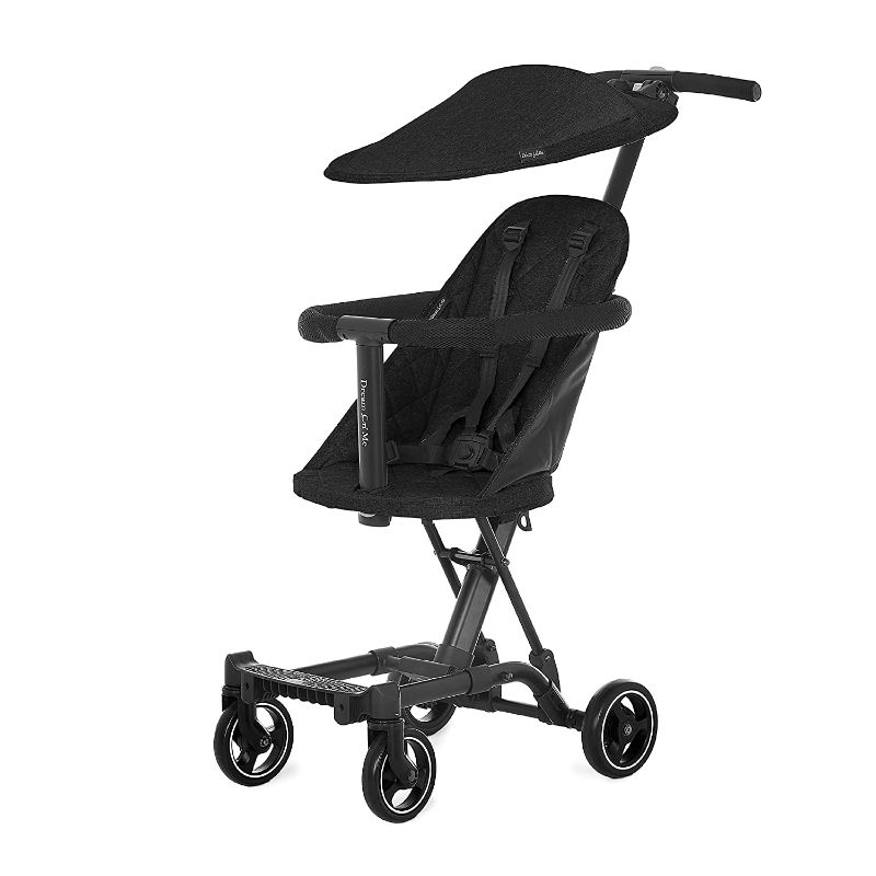 Photo 1 of Dream On Me Lightweight and Compact Coast Rider Stroller with Canopy Included and One-Hand Easy Fold, Adjustable Handles and Soft-Ride Wheels, Black
