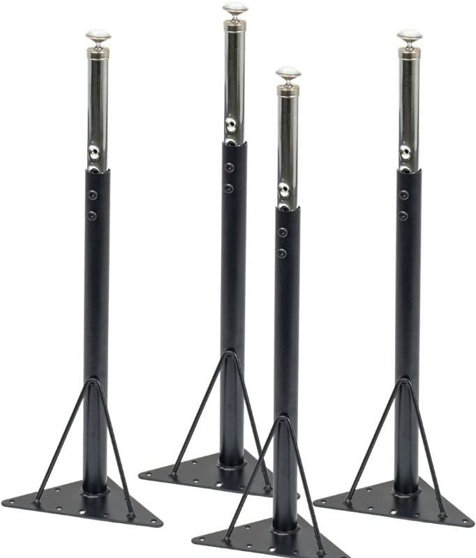 Photo 2 of Activity Table Leg s- Pack of 4 - Adjustable Height Tubular Legs for Students of All Ages