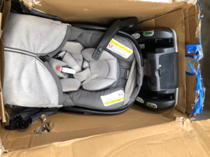 Photo 3 of Chicco Bravo LE Trio Travel System, Bravo LE Quick-Fold Stroller with Top-Rated KeyFit 30 Zip Infant Car Seat, Car Seat and Stroller Combo | Driftwood/Grey