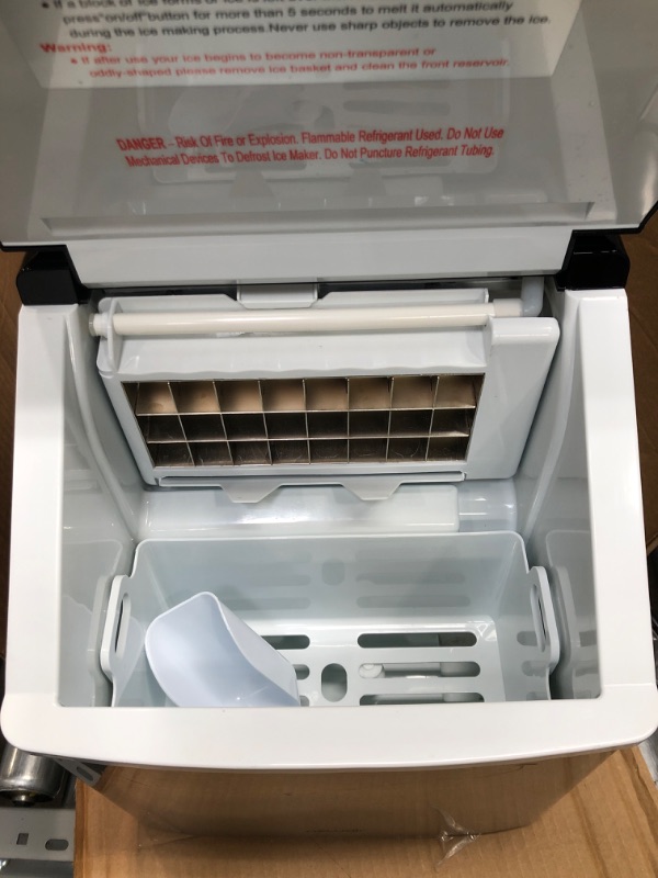 Photo 1 of ***PARTS ONLY*** NewAir 40 lbs. Portable Ice a Day Countertop Clear Ice Maker BPA Free Parts Perfect for Cocktails and Soda in Stainless Steel