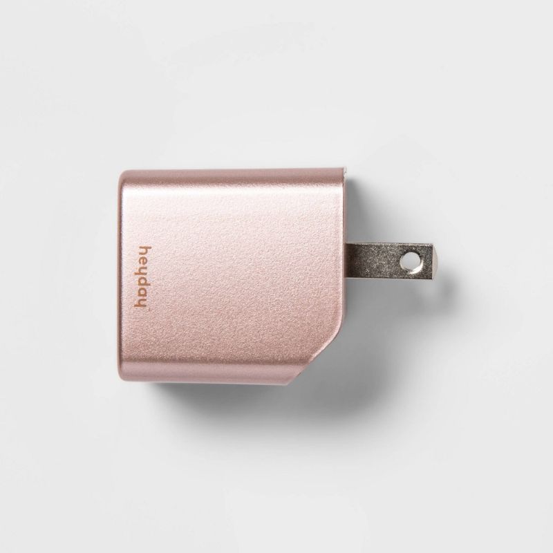 Photo 1 of Heyday 2-Port 20W USB-a and USB-C Wall Charger - Rose Gold
