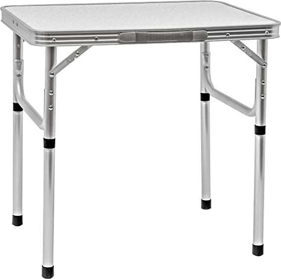 Photo 1 of Aluminum Portable Folding Camp Table With Carry Handle - By Trademark Innovations
