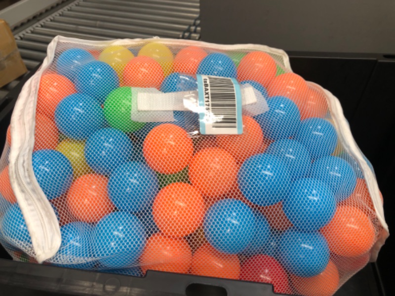 Photo 2 of Amazon Basics BPA Free Plastic Ball Pit Balls with Storage Bag