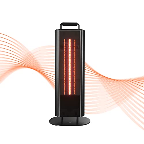 Photo 1 of **non functional** Patio Heater EAST OAK 1200W Under Table Electric Infrared Heater with Double-Sided Design Silent Heating IP65 Waterproof Outdoor Heater with Handle
