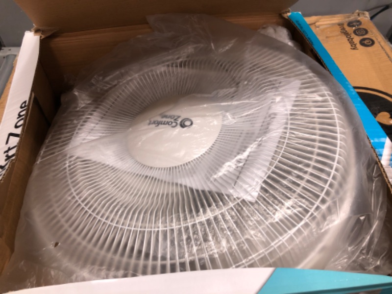 Photo 1 of 16 in. Oscillating Pedestal Fan in White