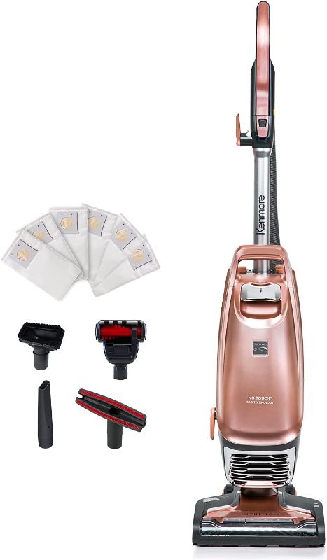 Photo 1 of *TESTED* Kenmore BU4050 Intuition Bagged Upright Vacuum, liftup Cleaner Eliminator brushroll, Handi-Mate for Carpet, Hard Floor, pet Hair, Rose Gold
