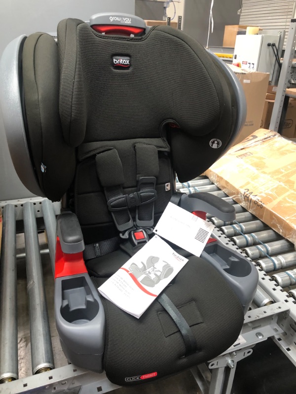 Photo 2 of Britax Grow with You ClickTight Plus Harness-2-Booster Car Seat, Jet Safewash Fabric
