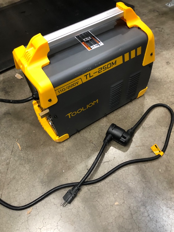 Photo 3 of ***PARTS ONLY*** TOOLIOM Aluminum MIG Welder 250A 110V/220V Dual Voltage MIG/Lift TIG/Stick 3 in 1 Welding Machine
