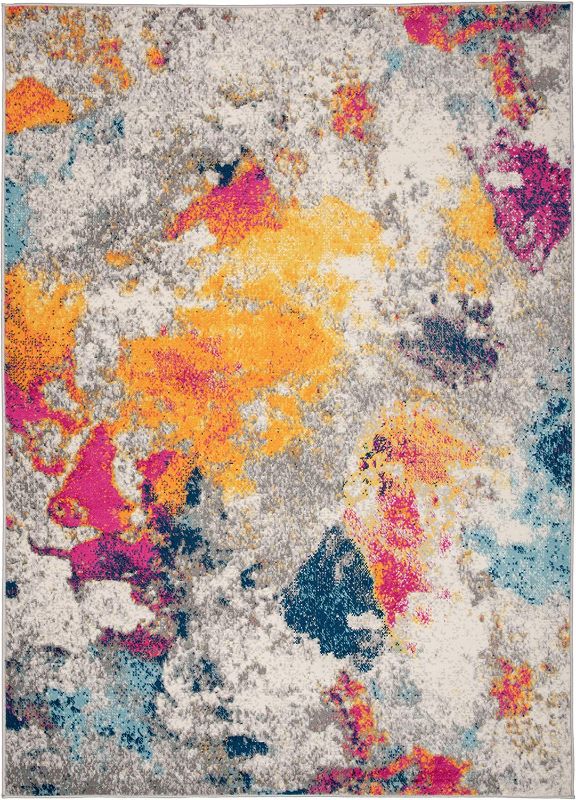 Photo 1 of Rugshop Sky Collection Modern Abstract Area Rug 5' x 7' Multi
