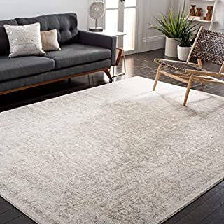 Photo 1 of 
SAFAVIEH Evoke Collection 8' x 10' Ivory / Taupe EVK256E Oriental Distressed Non-Shedding Living Room Bedroom Dining Home Office Area Rug )