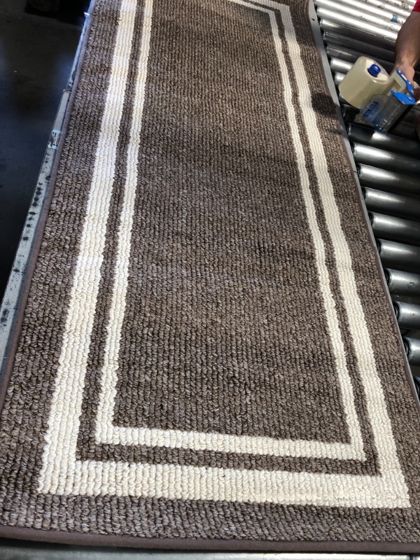 Photo 1 of 2'x5' brown area rug 