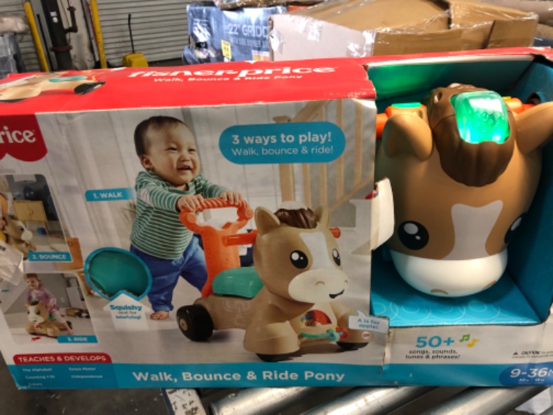 Photo 2 of Fisher-price Walk Bounce & Ride Pony