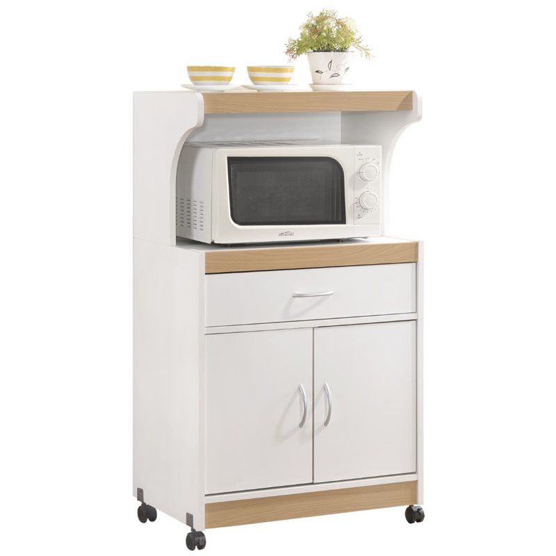 Photo 1 of HIK72 WHITE Microwave Cart - White
