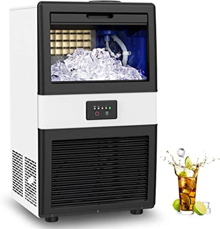 Photo 1 of LifePlus Commercial Ice Maker Machine Under Counter Produce 70LBS of Ice in 24 Hrs with 10LBS Ice Bin Capacity Freestanding Automatic Ice Cube Maker Perfect for Bars Coffee Shops Home Office
