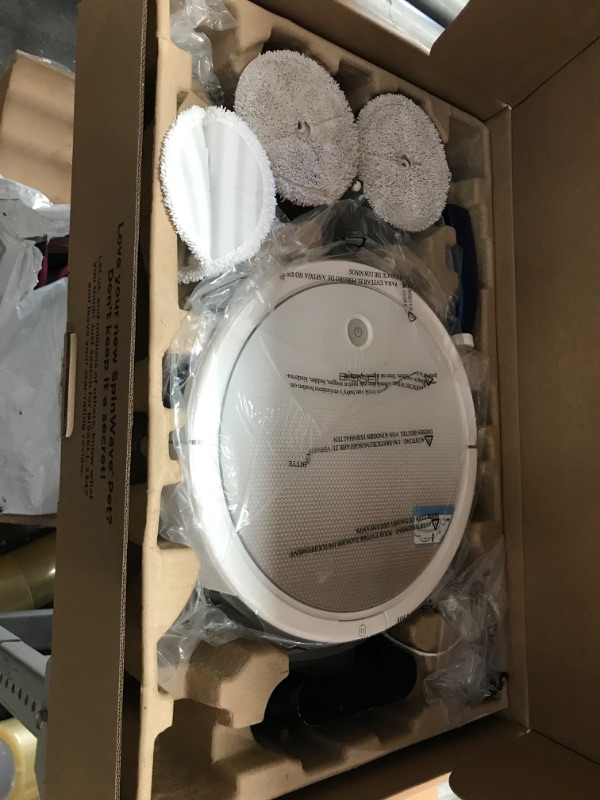 Photo 1 of Bissell SpinWave Pet Robot, 2-in-1 Wet Mop and Dry Robot Vacuum, WiFi Connected with Structured Navigation, 3347
