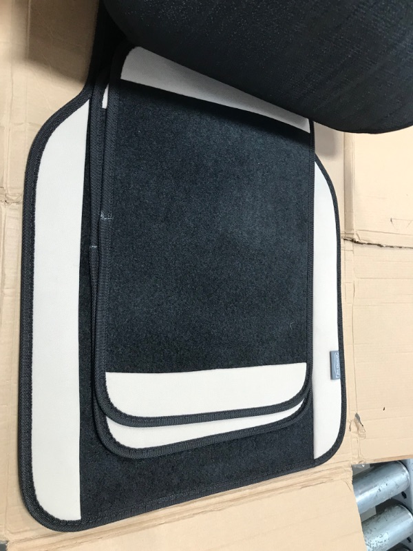 Photo 2 of FH Group Full Set Premium Carpet Floor Mats, Beige