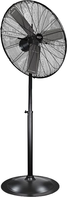 Photo 1 of Comfort Zone 30 High-Velocity 3 Speed Adjustable Industrial Pedestal Fan, Black