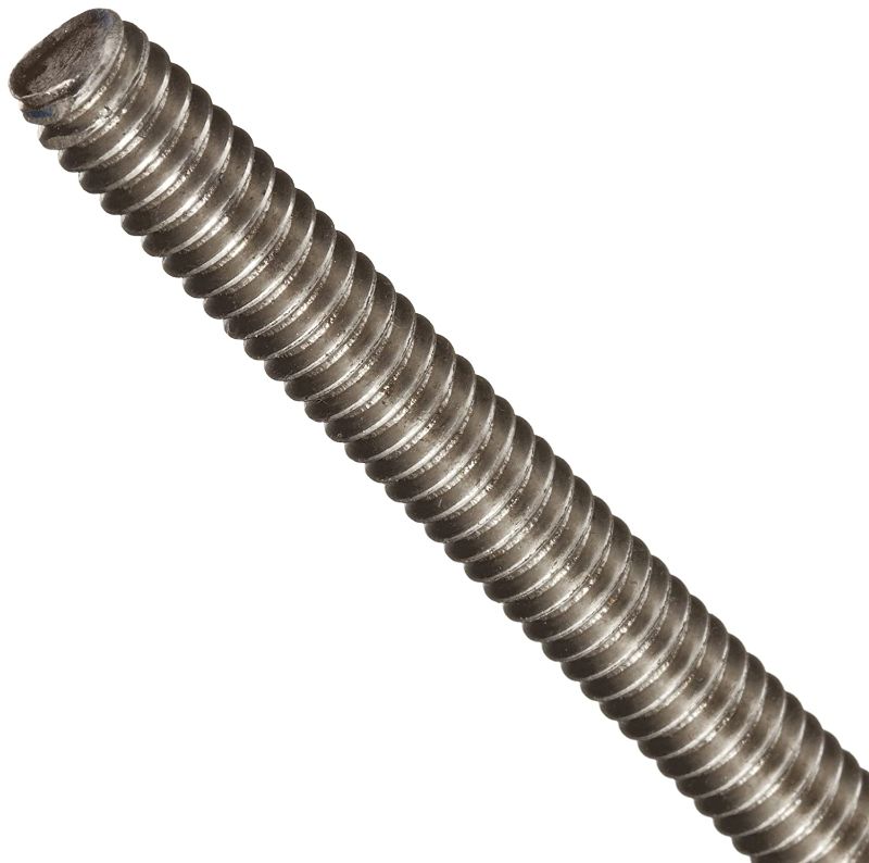 Photo 1 of 18-8 Stainless Steel Fully Threaded Rod, 5/16"-18 Thread Size, 36" Length, Right Hand Threads
