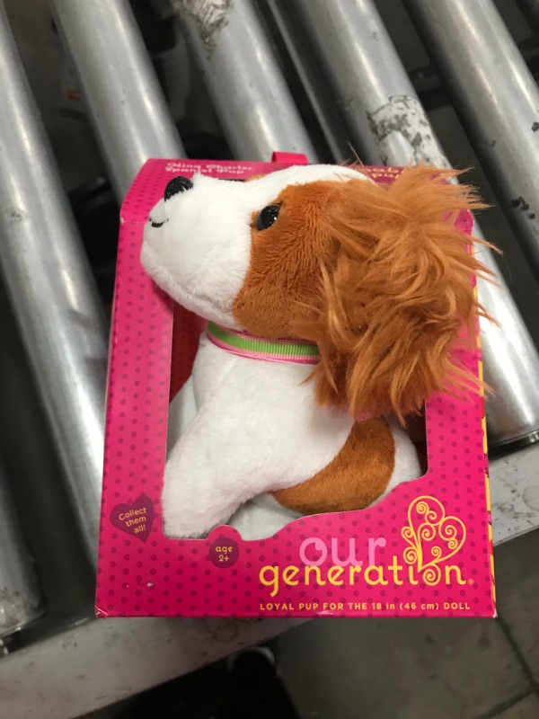 Photo 2 of ? Our Generation Pet Dog Plush with Posable Legs King Charles Spaniel Pup