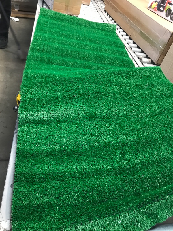 Photo 2 of  Artificial Grass Mats Lawn Carpet Customized Sizes, Synthetic Rug Indoor Outdoor Landscape, Faux Grass Rug Carpet for Pets 2Feet X 5Feet
