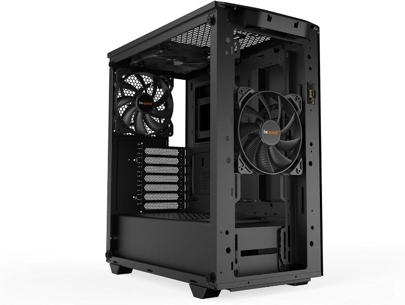 Photo 1 of  Pure Base 500DX Black, Mid Tower ATX case, ARGB, 3 pre-installed Pure Wings 2, BGW37, tempered glass window
