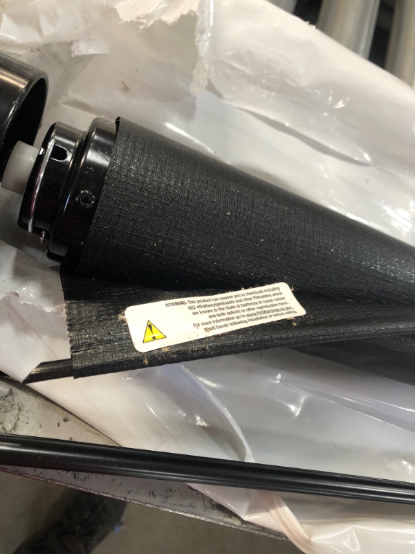 Photo 4 of (BENT/SCRATCHED; MISSING MANUAL/HARDWARE) Lippert RV Solera Awning 8' Slider Black V000194925