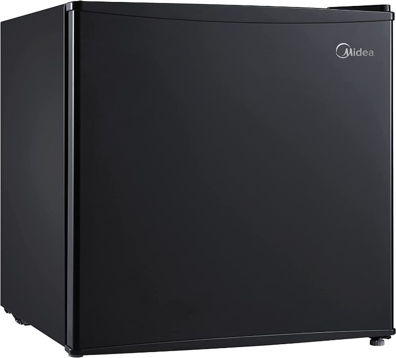 Photo 1 of 
Midea WHS-65LB1 Compact Single Reversible Door Refrigerator, 1.6 Cubic Feet(0.045 Cubic Meter), Black
