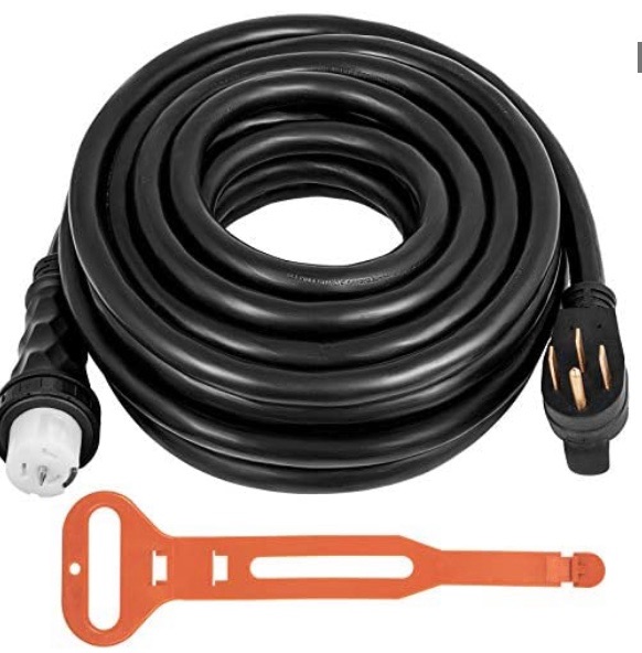 Photo 1 of Mophorn 20Ft 50 Amp Generator Extension Cord STW 6/3 + 8/1 Generator Cord 125V 250V UL Listed Generator Power Cord N14-50P & SS2-50R & CS6364 Twist Lock Connectors