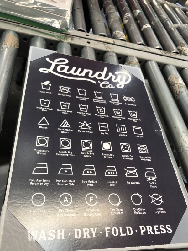 Photo 1 of 12X18 INCH LAUNDRY CO. WALL POSTER